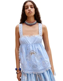 MAIZY EMBROIDERED CAMI TOP