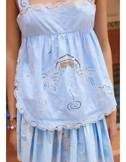 MAIZY EMBROIDERED CAMI TOP