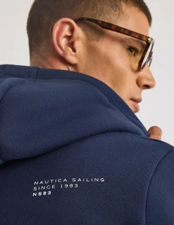 MAKANI FULL ZIP FLEECE HOODIE DARK NAVY