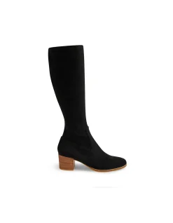 Mamoru Stretch Block Heel Knee High Boots