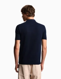 Man's collared short sleeve polo shirt