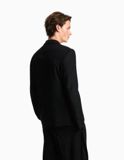 MAN'S DOUBLE-BREASTED TUXEDO WOOL JACKET