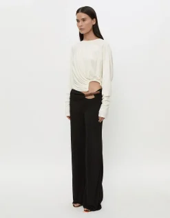 MANTO HIGH NECK LS JERSEY TOP