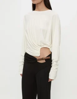 MANTO HIGH NECK LS JERSEY TOP