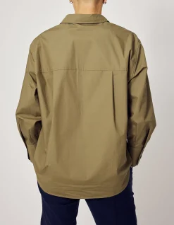 MARCIA O/SIZED SHIRT IN OLIVE