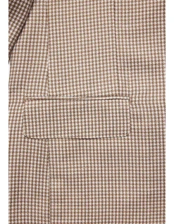 MARCUS BLAZER - WOOL/LINEN IN ALMOND BROWN