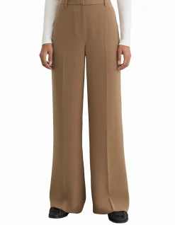 Margeaux Wide Leg Mid Rise Suit Trousers