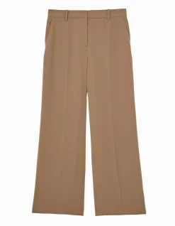 Margeaux Wide Leg Mid Rise Suit Trousers