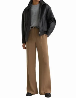 Margeaux Wide Leg Mid Rise Suit Trousers