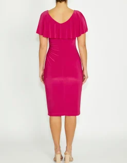 MARISA CERISE JERSEY DRESS