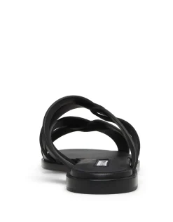 MARVINA LEATHER FLAT SANDAL