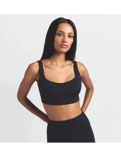 Matte Scoop Neck Bra