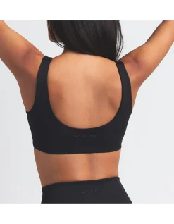 Matte Scoop Neck Bra
