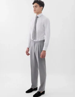 MAYFAIR PLEAT TRS GREY