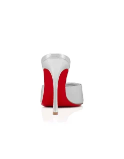 ME DOLLY 100 LEATHER SILVER MULE