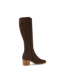 Meadow Stretch Microsuede Block Heel Boots