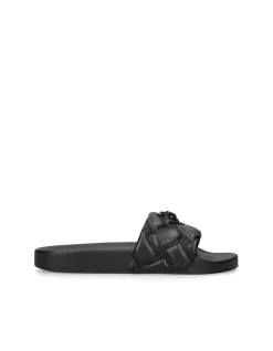 MEENA EAGLE DRENCH BLACK SLIDES