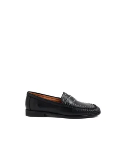 Meepo Studded Penny Loafers