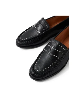 Meepo Studded Penny Loafers