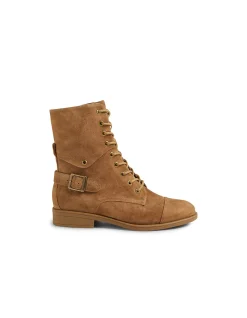 Mekhi Suede Lace Up Combat Boots