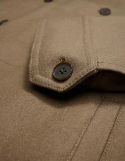 MELTON SHIRT JACKET
