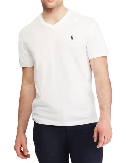 Mens V Neck T Shirt Medium Fit
