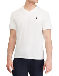 Mens V Neck T Shirt Medium Fit