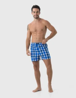 Mens 2 pack Woven Boxer