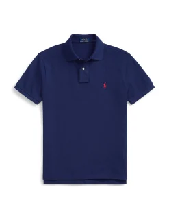 Mens Short Sleeve Classic Fit Mesh Polo Shirt