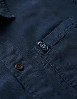 MERCHANT LINEN-BLEND OVERSHIRT