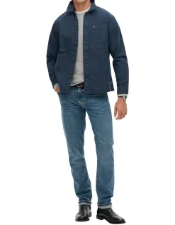 MERCHANT LINEN-BLEND OVERSHIRT