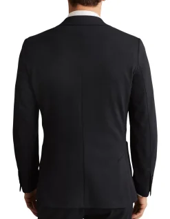 MERIDEAN SINGLE BREASTED 1B PEAK TEXTURED MELANGE SPORTSCOAT
