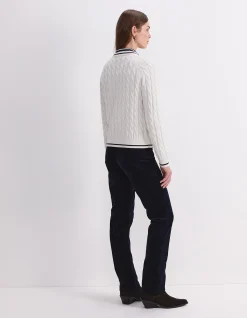 MERINO CABLE CARDIGAN