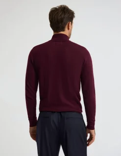 MERINO ZIP-NECK WOOL PULLOVER