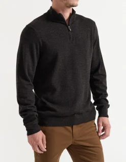 MERINO 1/4 ZIP SWEATER