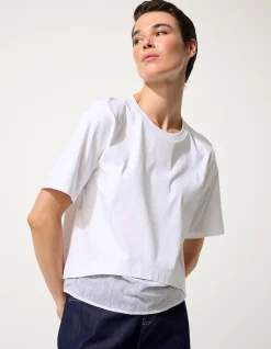 MESH PANELLED TEE