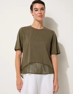 MESH PANELLED TEE