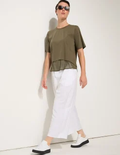 MESH PANELLED TEE
