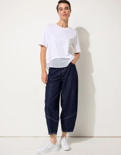 MESH PANELLED TEE