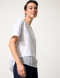 MESH PANELLED TEE