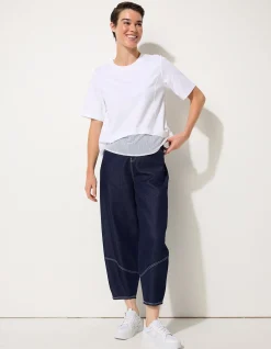 MESH PANELLED TEE