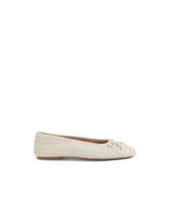 Mico Woven Bow Detail Ballet Flats