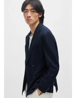 Micro-Patterned Slim-Fit Jacket