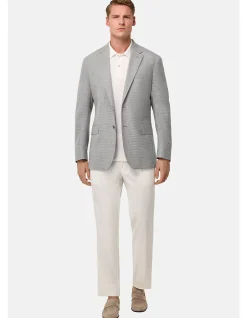 MICRO TEXTURE WOOL LINEN ST BLAZER