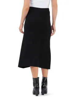Midi Length Maternity Knit Skirt