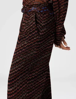 MID-RISE TAILORED PANTS WITH ZIGZAG PATTERN