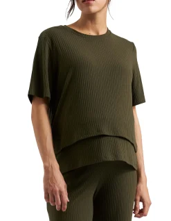 MIKE RIB NURSING TOP