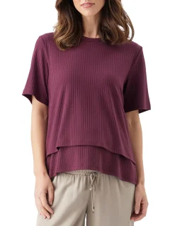 MIKE RIB NURSING TOP
