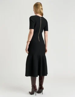 MILANO FLUTED MIDI DRESS