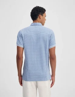 MILO PRINT JERSEY POLO WITH POCKET